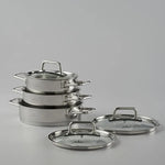 Jumbo Assos 6-Piece Midi Steel Double-Handled Egg Pan Set
