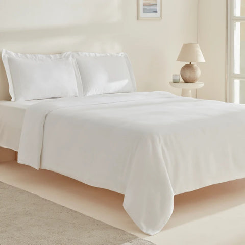 Karaca Home White Collection Felves King Size Nevresim Takımı %100 Pamuk Beyaz 240x220 Cm