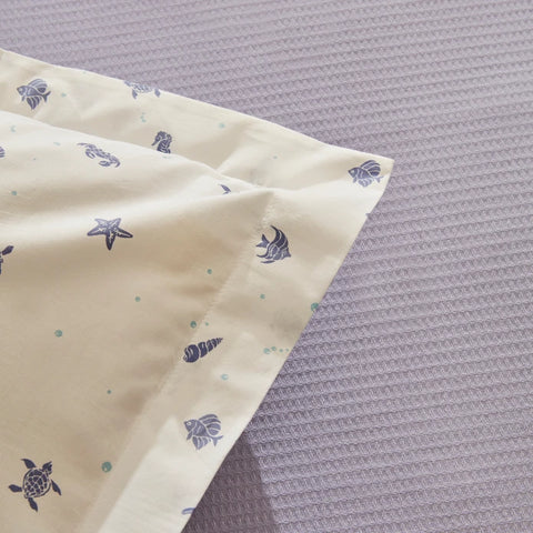 Karaca Home Joy Coastal 100% Baumwolle Doppelbettdecken-Set - Lila