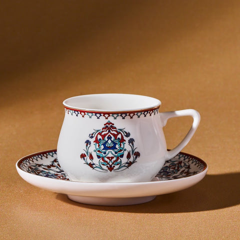 Karaca Nakkaş 12-teiliges Espressotassen-Set für 6 Personen