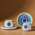 Karaca Roman 2-teiliges Kaffeetassenset für 2 Personen, 90 ml