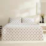 Sarah Anderson Amour Double Duvet Cover Set Black 200x220 Cm