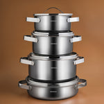 Karaca 3 Ply Culinara 8 Teilig Kochgeschirr Set