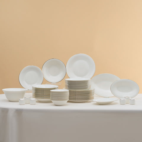 Karaca Fine Pearl Fame 58-teiliges Tafelservice für 12 Personen, Gold