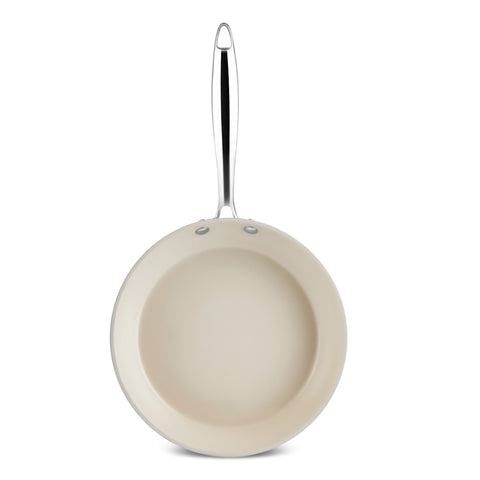 Karaca Swiss Crystal Almond Cream Pfanne mit Edelstahlgriff 30 cm