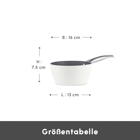 Karaca Swiss Crystal Almond Cream Saucenpfanne 16 Cm