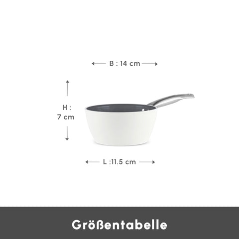 Karaca Swiss Crystal Almond Cream Saucenpfanne 14 Cm