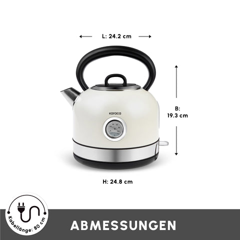 Karaca Retro 2202 Wasserkocher Creme 2200W