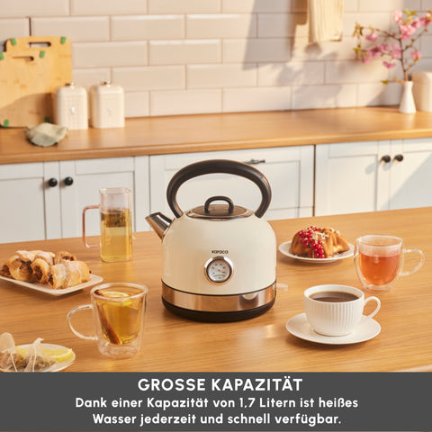 Karaca Retro 2202 Su Isıtıcısı Krem 2200W