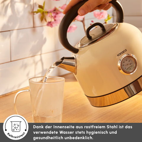 Karaca Retro 2202 Su Isıtıcısı Krem 2200W