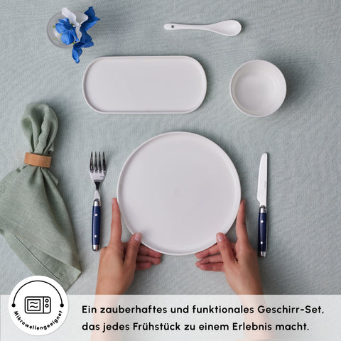 Karaca Forever Bone Bomo 22-Teiliges 6-Personen Frühstücksset