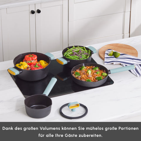 Karaca Swiss Crystal Fancy Ceramic Cookware Set 7 Piece 