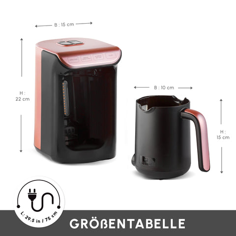 Karaca Hatır Koz Milky Türkische Kaffeemaschine Rose