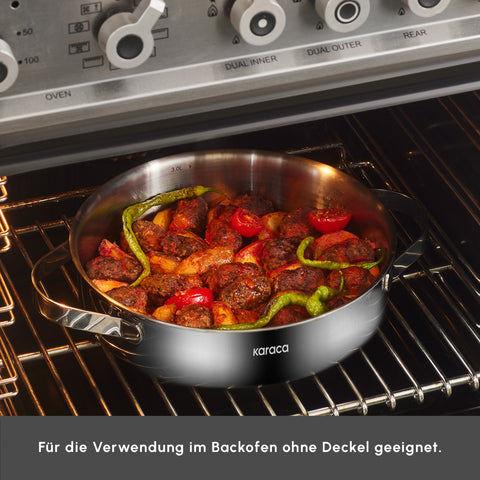 Karaca 3 Ply Culinara 8 Teilig Kochgeschirr Set