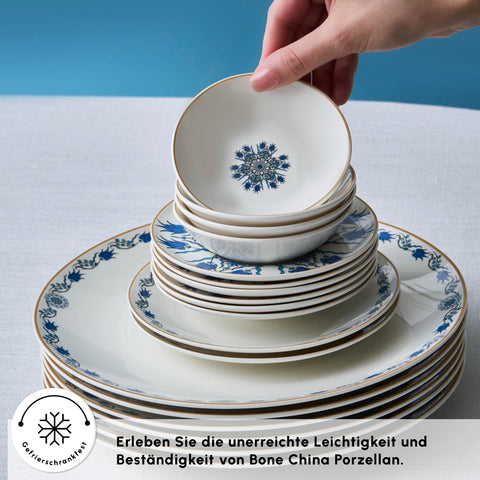 Karaca Bone China İznik 26 Parça Servis Seti, 6 Kişilik, Renkli