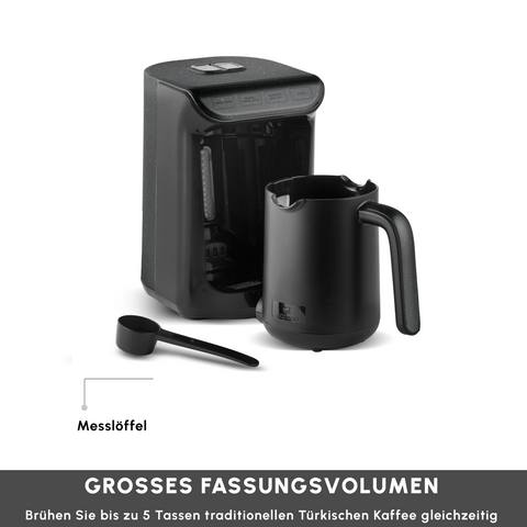 Karaca Hatır Koz Milky Türkische Kaffeemaschine, Glänzend Schwarz
