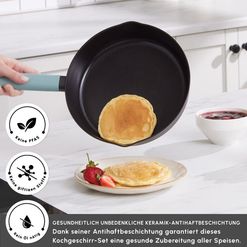 Karaca Swiss Crystal Fancy Ceramic Cookware Set 7 Piece 
