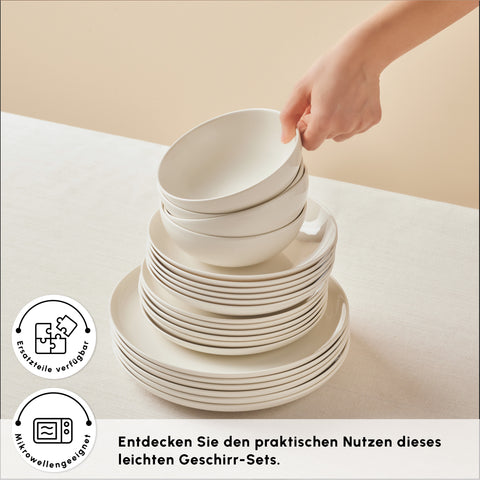 Karaca Streamline Remi 24-teiliges Tafelservice für 6 Personen