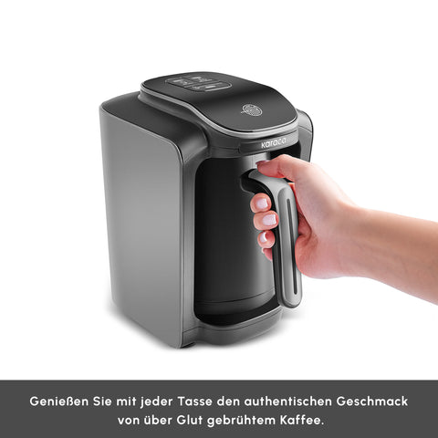 Karaca Hatır Neo Türkische Kaffeemaschine mit Milchzubereitung – Space Grey