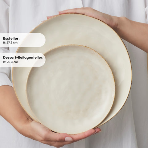 Karaca Earth Collection Aria 55 Parça 12 Kişilik Yemek Takımı Bej