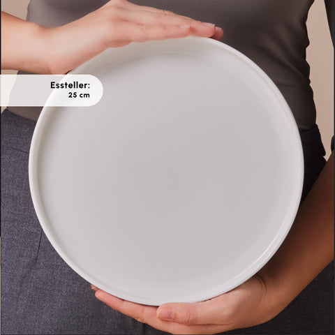 Karaca Stream Bone Meridian 34 Parça 6 Kişilik Kahvaltı Takımı Beyaz 