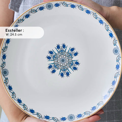 Karaca Bone China İznik 26 Parça Servis Seti, 6 Kişilik, Renkli