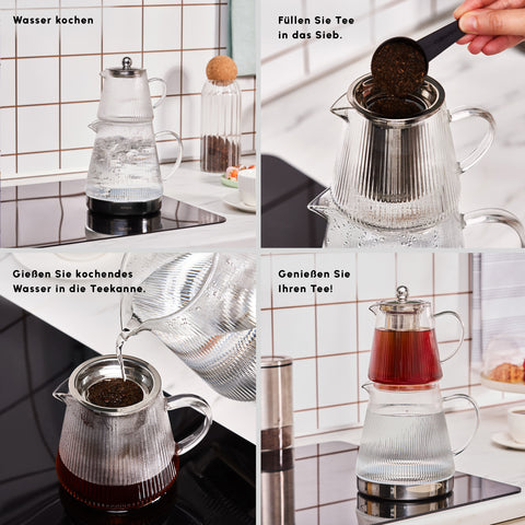 Karaca Keops XL Glass Teapot