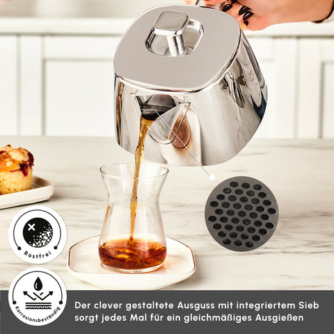 Karaca Brewinox Tea Pot Set