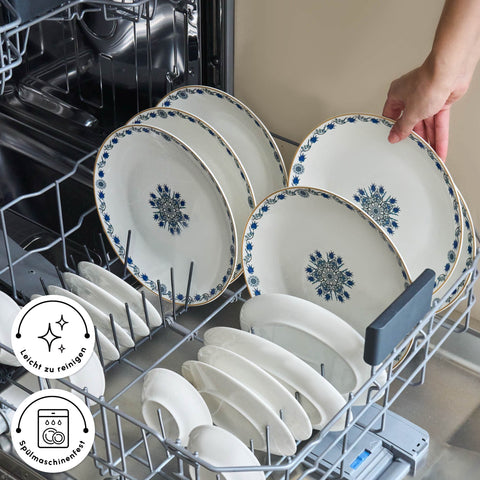 Karaca Bone China İznik 26 Parça Servis Seti, 6 Kişilik, Renkli