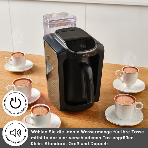 Karaca Hatır Aqua Wassertank Automatische Türkische Kaffeemaschine Schwarz