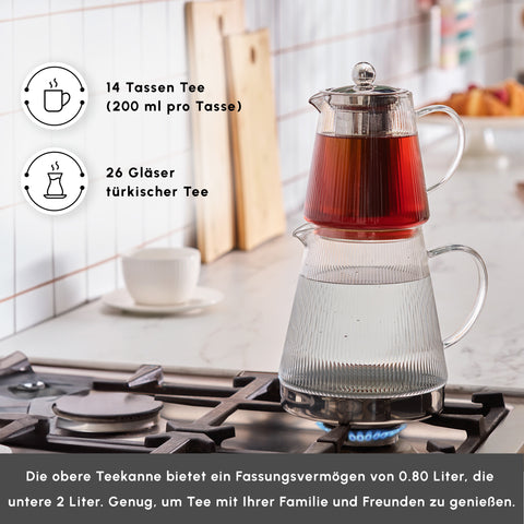 Karaca Keops XL Glass Teapot