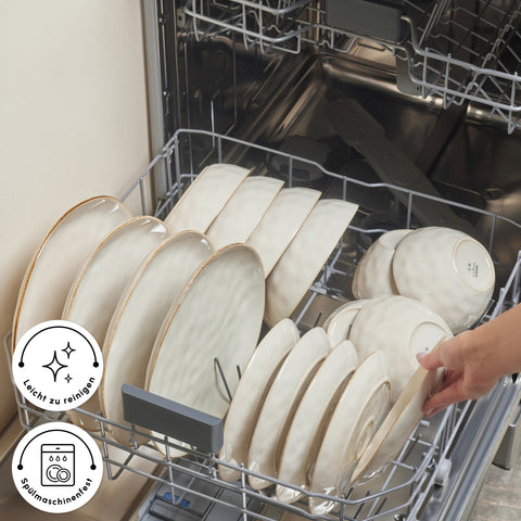 Karaca Earth Collection Aria 55 Parça 12 Kişilik Yemek Takımı Bej