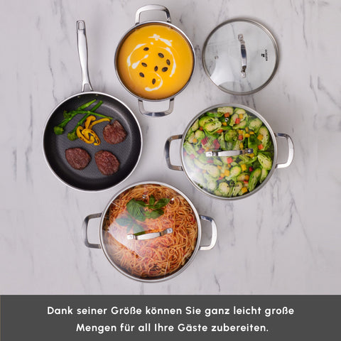 Karaca Ceramica Steel 3Ply Edelstahl-Kochgeschirr-Set