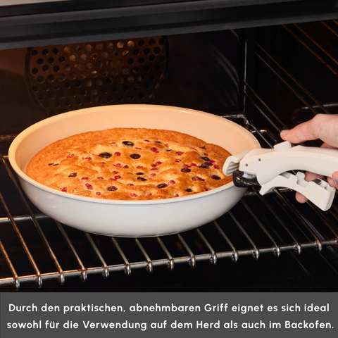 Karaca Comfort 6-teiliges Keramik-Kochgeschirrset mit abnehmbaren Griffen