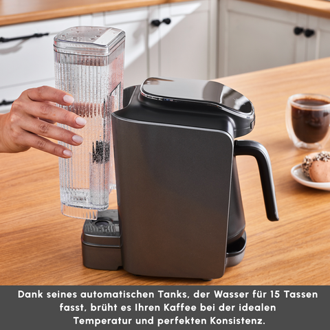 Karaca Hatır Aqua Wassertank Automatische Türkische Kaffeemaschine Galaxy Grey