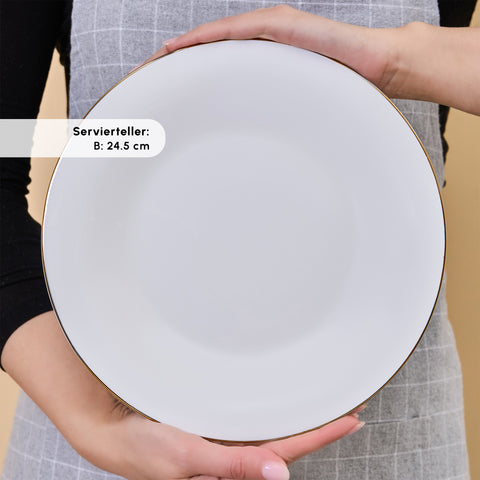 Karaca Fine Pearl New Fame 26 Parça 6 Kişilik Kahvaltı Seti – Gold