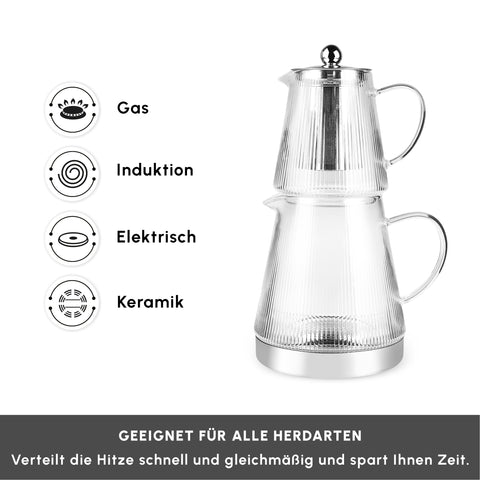 Karaca Keops XL Glass Teapot