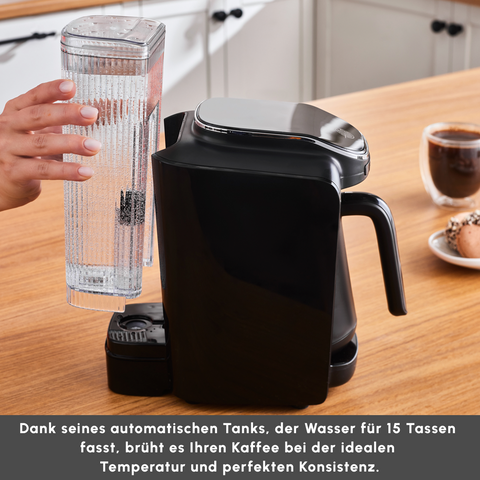 Karaca Hatır Aqua Wassertank Automatische Türkische Kaffeemaschine Schwarz