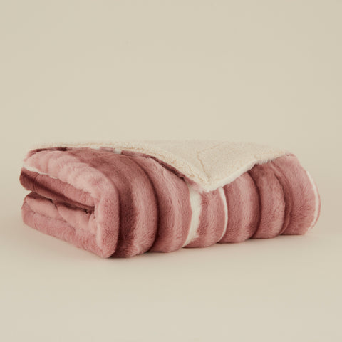 Karaca Rabbit Powder Sherpa Blanket 130x150