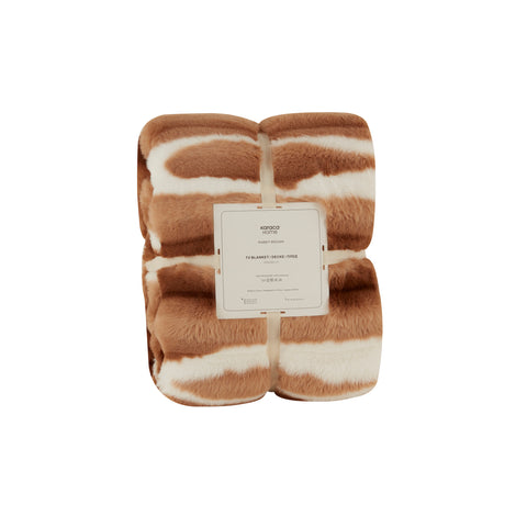 Karaca Rabbit Braun Sherpa Decke 130x150