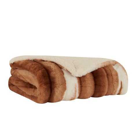Karaca Rabbit Braun Sherpa Decke 150x200