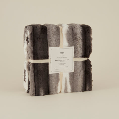 Karaca Rabbit Gri Sherpa Battaniye 150x200