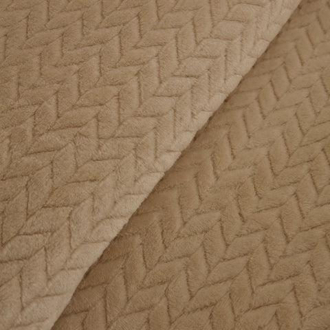 Karaca Leaves Ecru Single Blanket 150x200