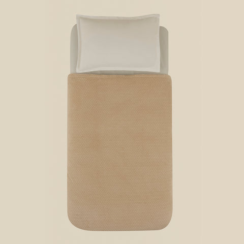 Karaca Leaves Ecru Single Blanket 150x200