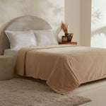 Karaca Leaves Ecru Doppelbettdecke 200x220