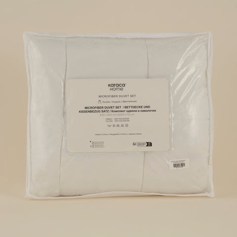 Karaca Basic Microfiber Duvet Pillow Set  