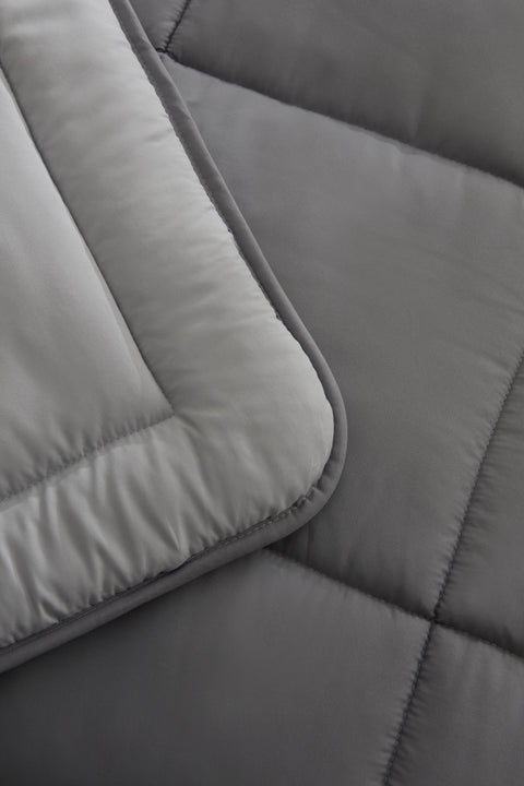 Karaca Double Face Decke Anthrazit-Grau 155x220