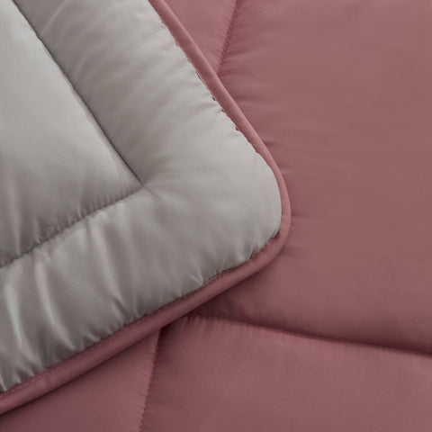 Karaca Double Face Duvet Powder - Light Grey 155X220