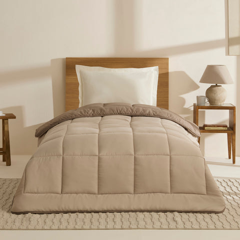 Karaca Double Face Bettdecke Beige-Mocha 135X200