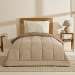 Karaca Double Face comforter Beige-Mocha 155x220  